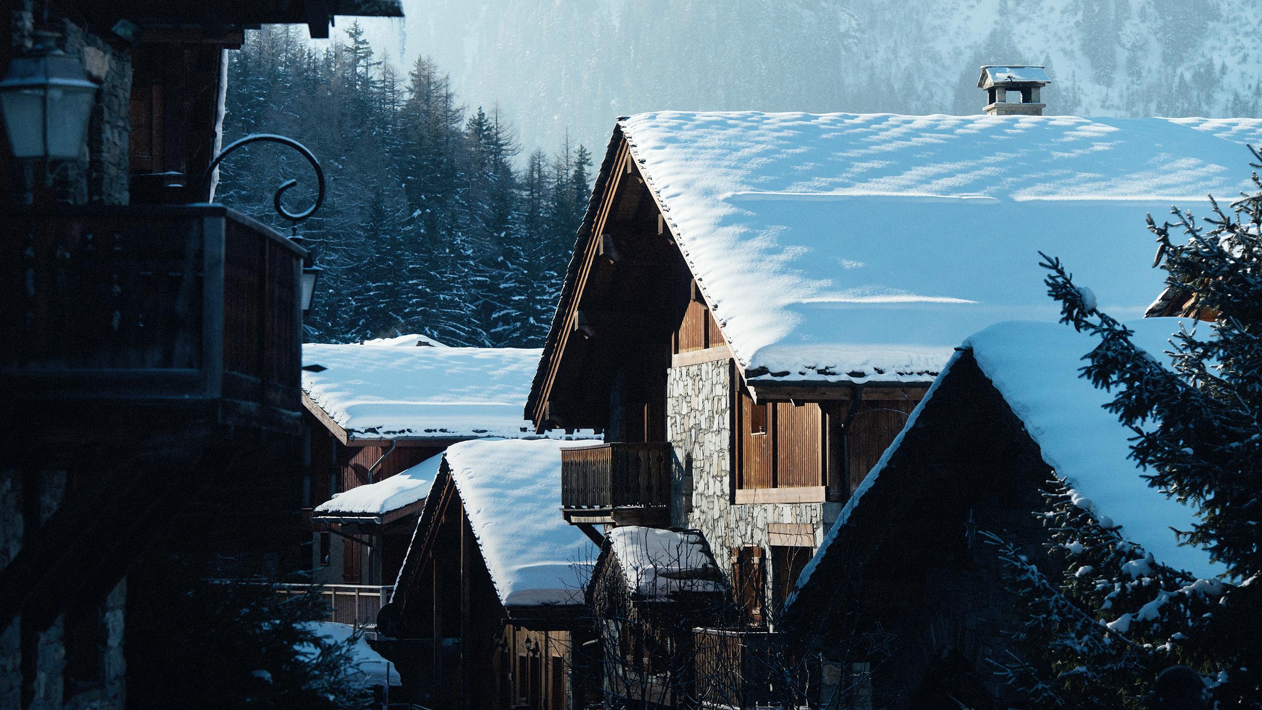 Sainte-Foy-Tarentaise - Hiver - Village - Chalet