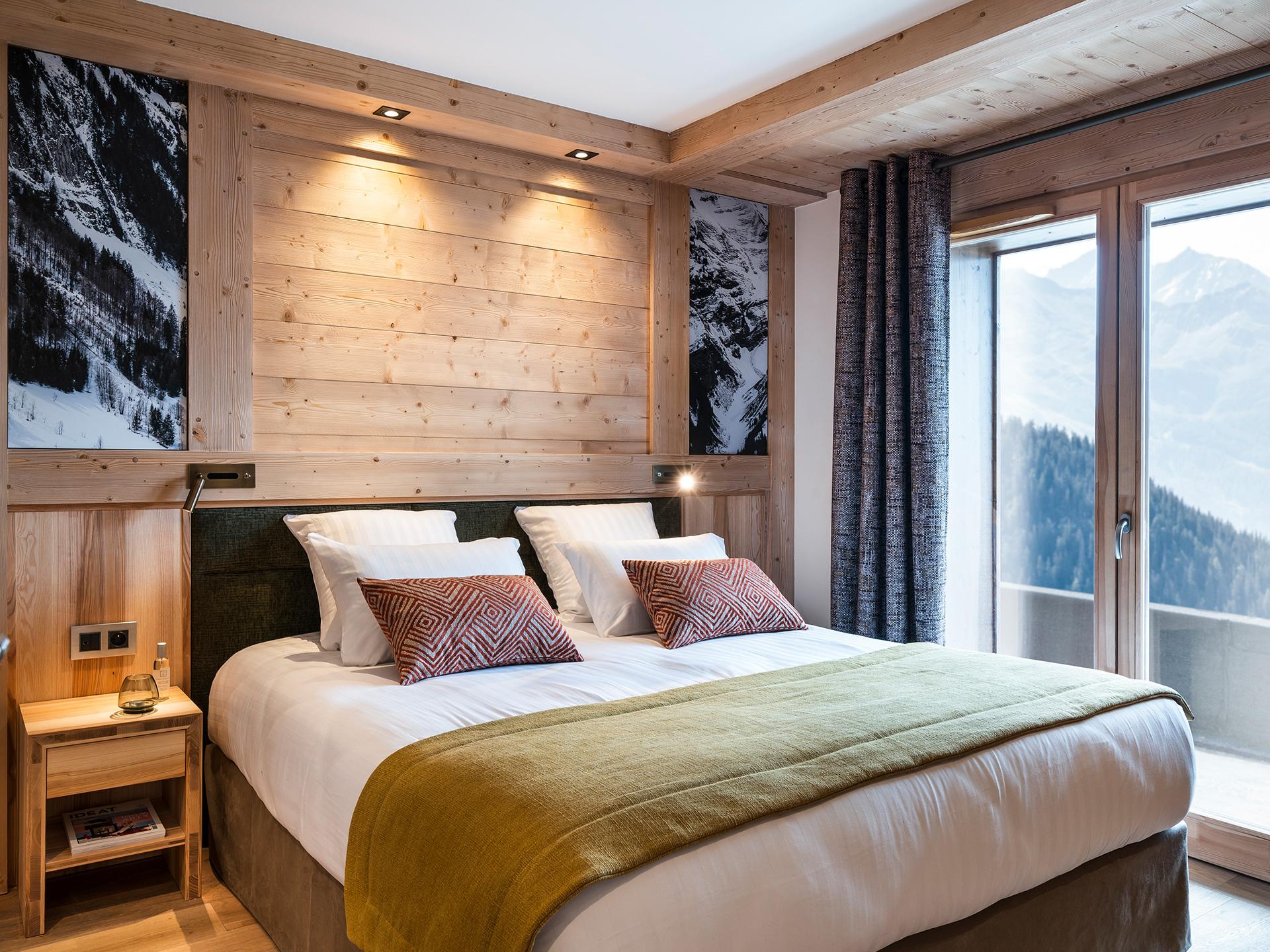 Chambre d'un appartement de la résidence Alpen Lodge à La Rosière