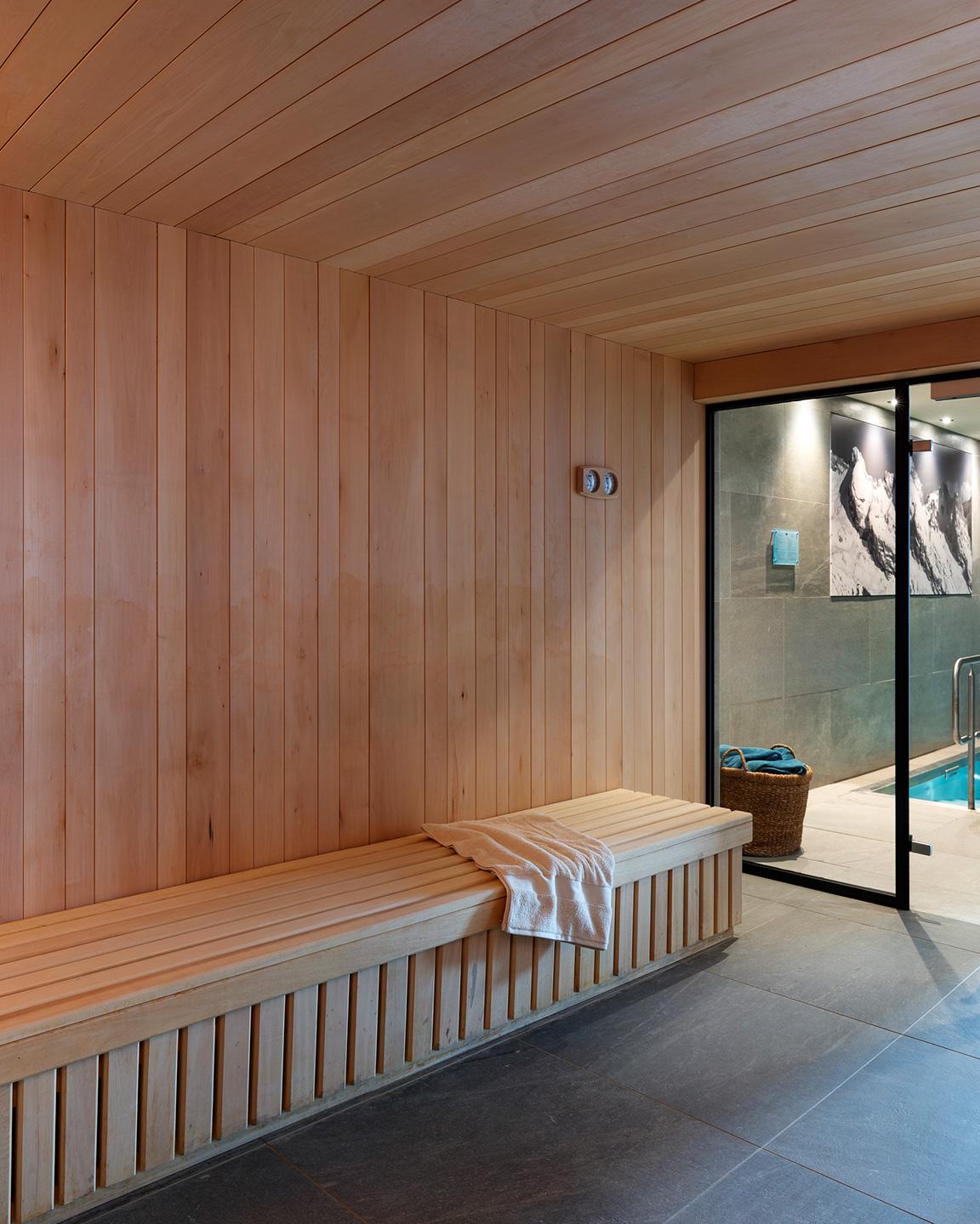 Chalets de Joy - Le Grand Bornand - Espace bien-être - Sauna ©studio-bergoend