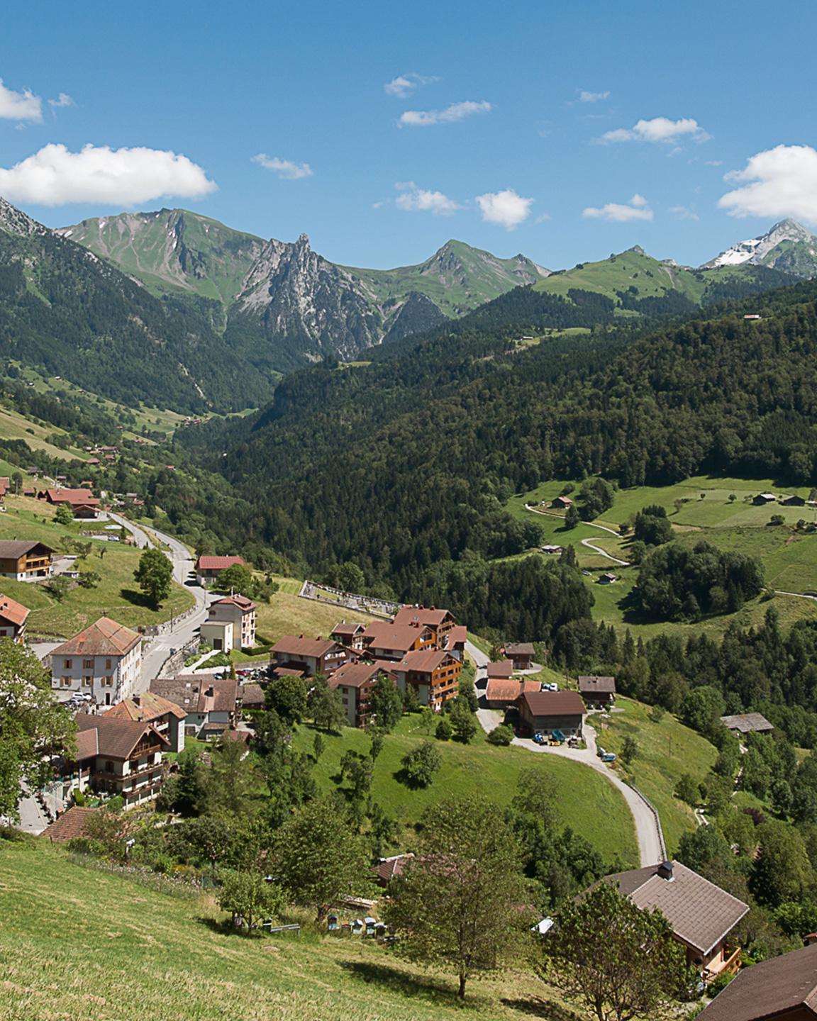 Manigod - Été - Panorama - Village