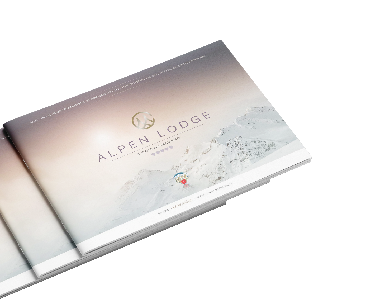 Couverture de la brochure de l'Alpen Lodge à La Rosière