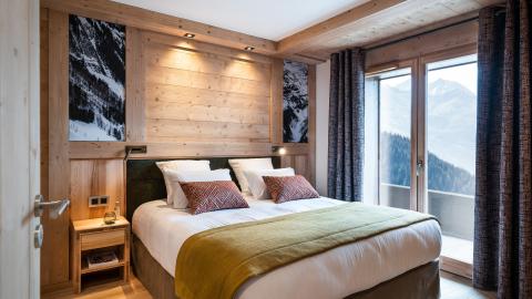 Chambre d'un appartement de la résidence Alpen Lodge à La Rosière